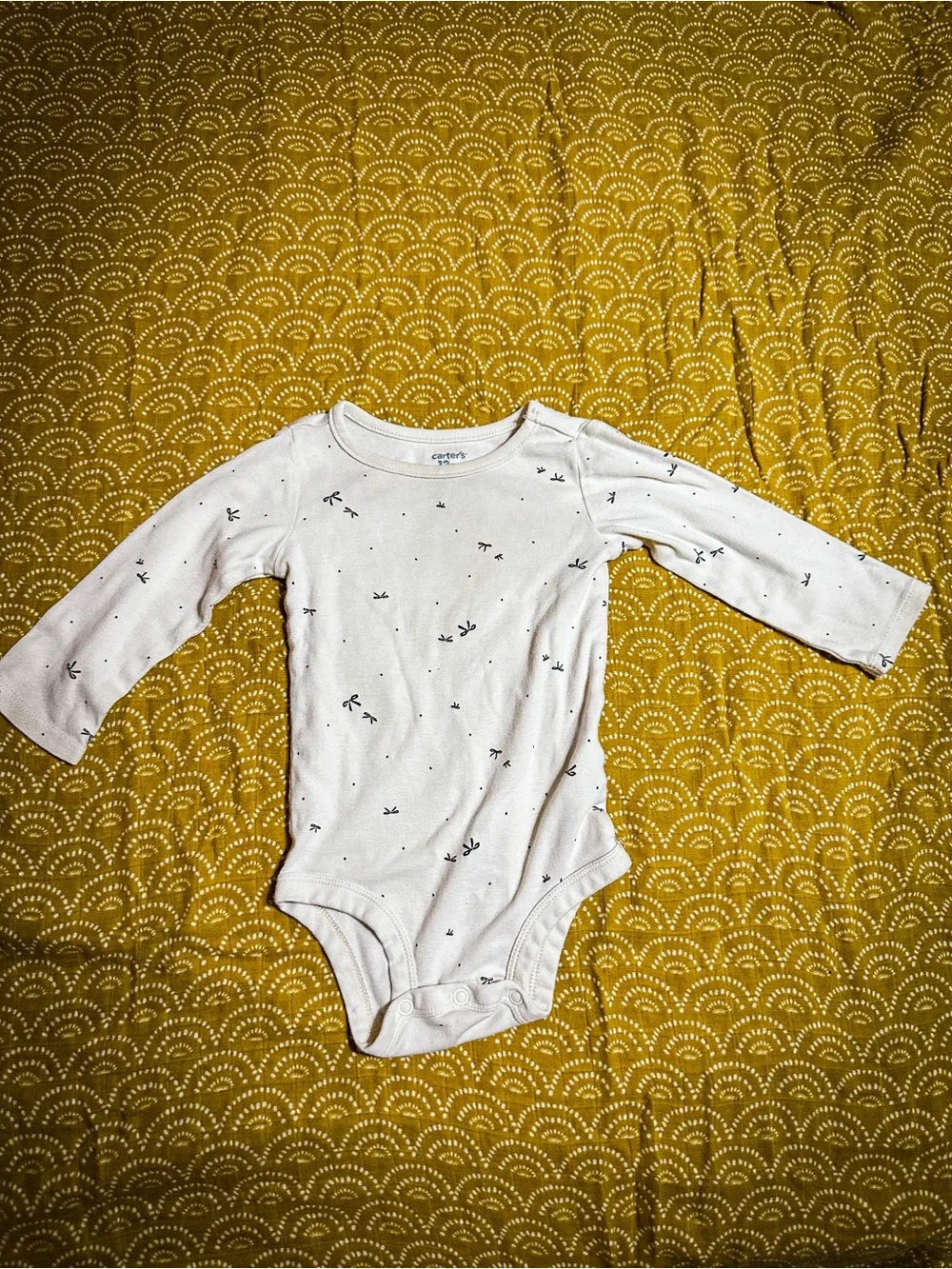 Carter's Knit Pinafore Dress with Cream Long-Sleeve Top